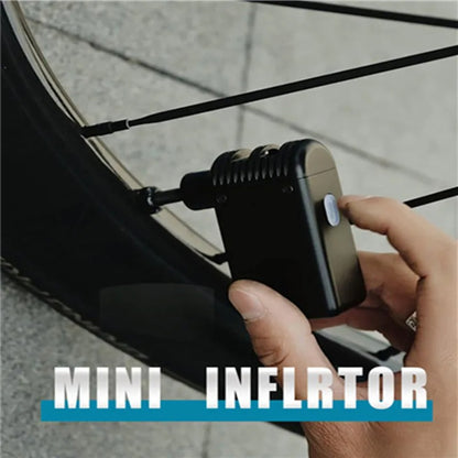 Mini 100PSI Portable Electric Air Pump for Bikes & Motorcycles